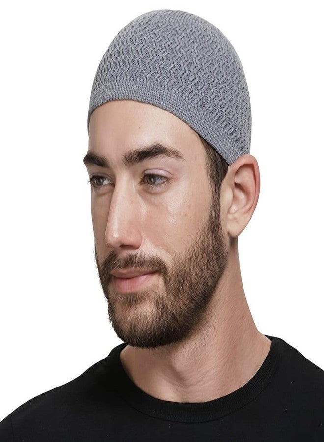ZUYYON 6 Pcs Knit Kufi Hats for Men Women Muslim Stretchy Skull Caps Cotton Helmet Liner Breathable Crochet Beanie Hat(Classic Colors) - Image 5